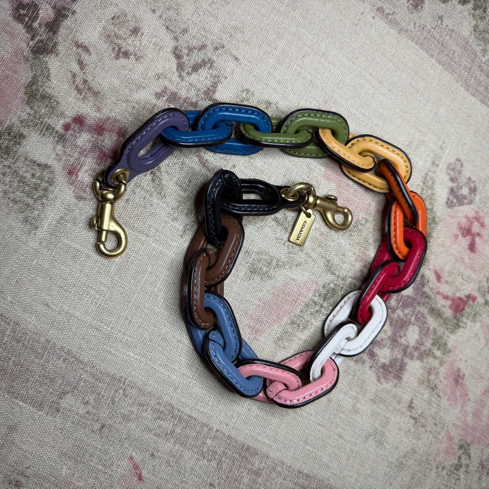 Coach Leather Pride Chain Strap